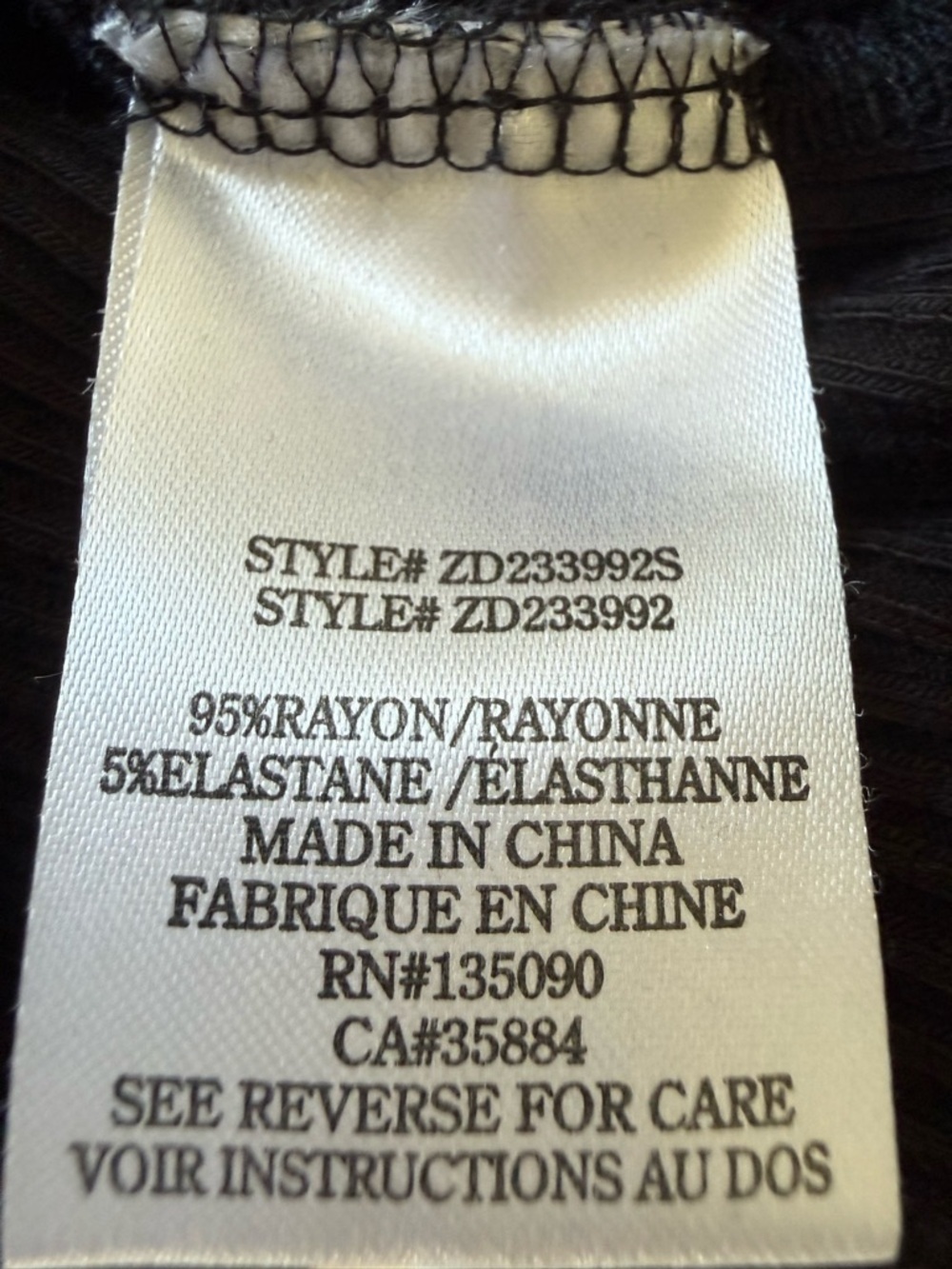 Z Supply Black Ribbed Crewneck Mini Dress - Picture 6 of 7